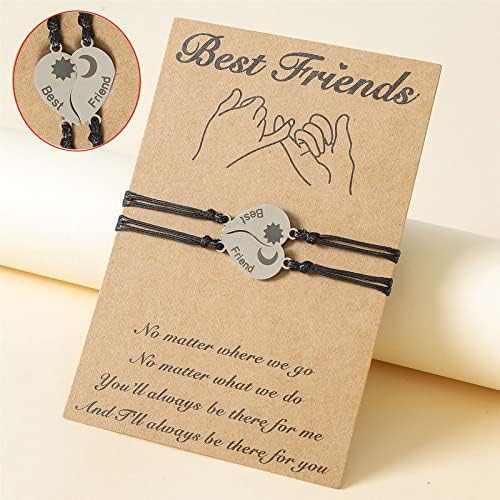 2-3pcs Principal Promise Love Heart Better Friend Bracelet Set