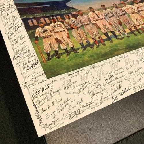 Incredible Negra League Legends assinou enormes assinaturas enormes de 200 mais de 200 anos! JSA - Fotos autografadas da MLB