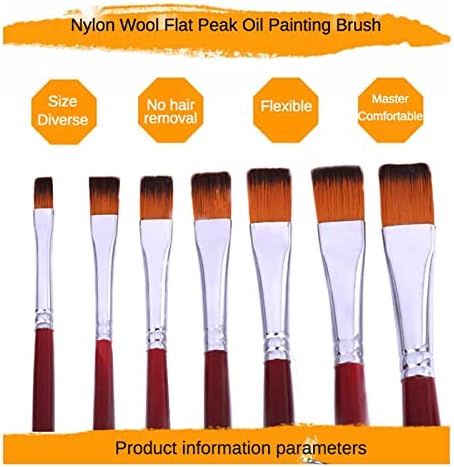 ZSEDP Óleo de nylon de duas cores de duas cores caneta 12 conjuntos de pincéis Art Brushes aquarela escovas de tinta