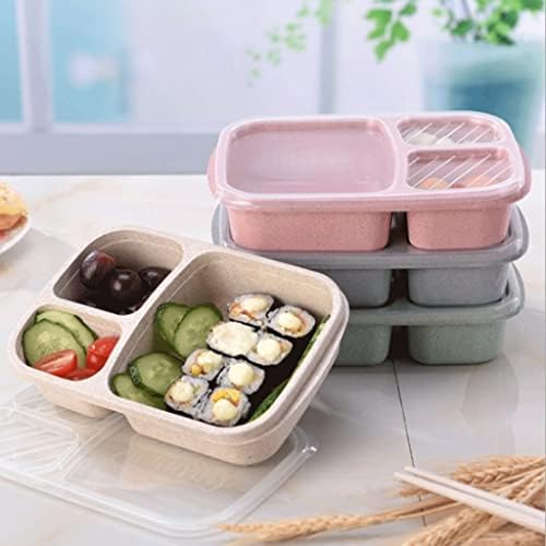 Lhllhl Microondas Lanch Box Box Bento com compartimento Piquennic bento caixas de alimentos recipiente infantil para crianças lancheiras