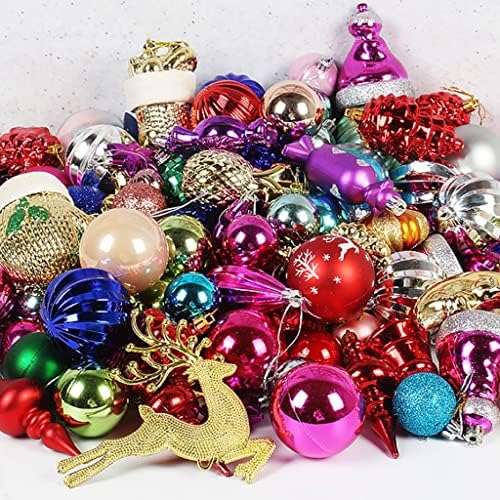 Amaae Christmas Bells for Decoration Christmas Balls Ornamentos de árvores de Natal Conjunto de bola suspensa para férias