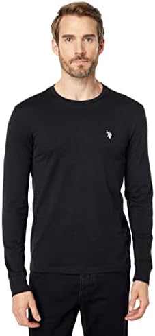 U.S. Polo Assn. camiseta de pescoço de manga longa para homens