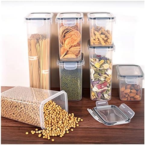 Recipientes de armazenamento de alimentos de cozinha para armários de cozinha 24 peças seladas com tampa de contêiner de cereais