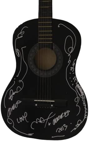 Peter Max assinou violão de autógrafo com enorme esboço original de arte - James Spence JSA Carta de autenticidade - artista