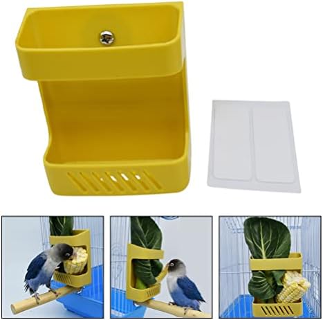 IPETBOOM Toys ao ar livre Paprot Bird Bird Food Holder Basket: 2pcs gaiola de pássaro pendurar alimentos frutas cesto