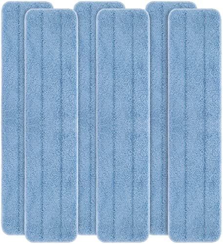 Ltwhome 24 Microfiber Commercial Mop Refil Pads em Blue Fit for Wet ou Dry Floor Limpeza