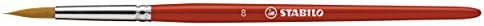 Lápis com vários talentos de Stabilo 3 em 1 - pacote de 18 - cores variadas com apontador e pincel