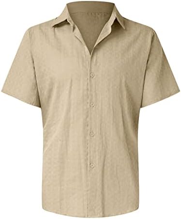 Moda de moda masculina Casual de lapid de botão de lapela colorida Camisa de manga curta na primavera e camiseta casual de primavera