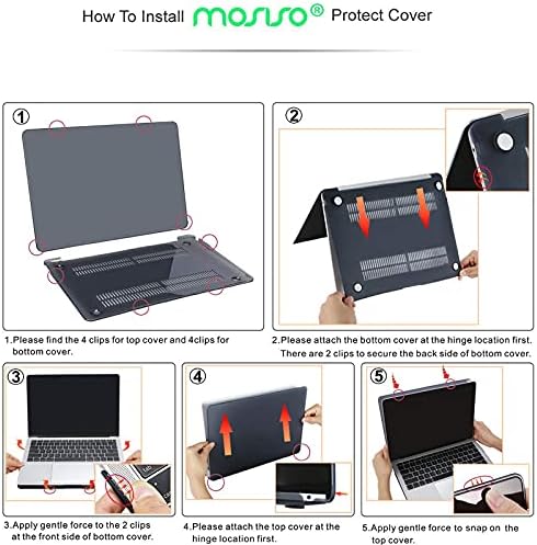 Mosis compatível com MacBook Air 13 polegadas Caso 2022 2021 2020 2019 2018 Lançamento A2337 M1 A2179 A1932 Retina