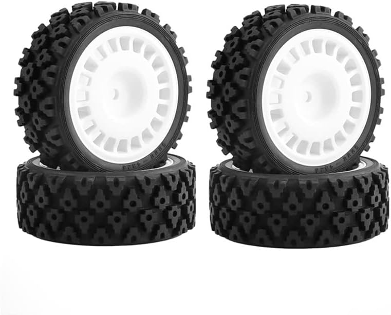 4pcs pneu de borracha pneu de roda plástica para tamiya xv-01 xv01 TA06 TT-01 TT-02 PTG-2 RC RALLY 1/10 RC Atualizações