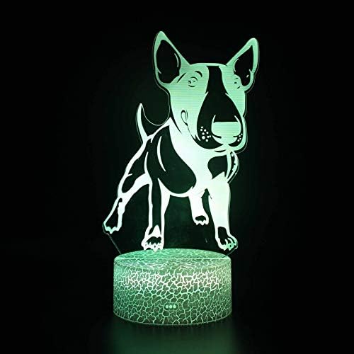 Szg a lâmpada de mesa do cachorro tocando led noturno quarto caseiro quarto arco -íris lampen decoração luminárias de mesa criativa