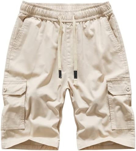 Shorts de carga de caminhada feminina do msmse com bolsos de cintura elástica de cordão de golfe de algodão de algodão
