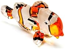Figuras de peixes de peixe de peixe laranja de peixe de peixe de vidro soprado Oceano Animal colecionável figuras Ornamento