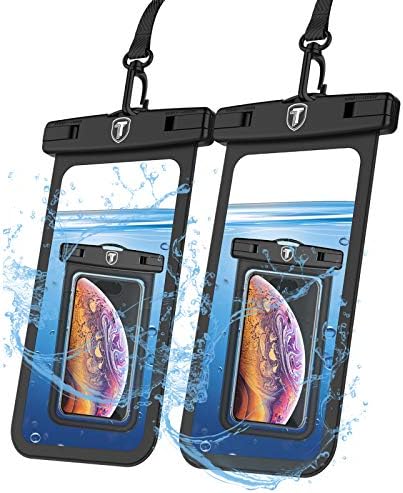 NJJEX Waterproof Phone Pouch [2 Pack] Cell Phone Dry Bag Case for Samsung Galaxy Note 20 Ultra S23 Ultra S22 S21+ S20 S10 S9 A03S A13 A14 A53 A02S A12 A32 A42 A52 iPhone 14 Pro Max 13 12 11 Xs Xr 8 7