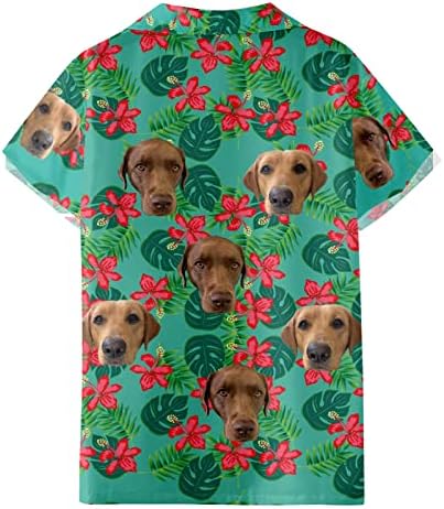 Camisa de pescoço comprido camisas havaianas impressas de manga curta de manga curta camisetas de praia
