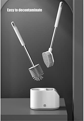 Escova de higiênico duplo montado na parede EDOSSA Conjunto de escova de vaso sanitário sem alça longa sem ângulo morto