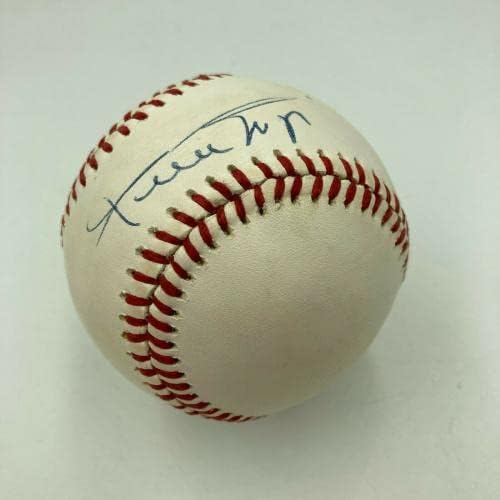 Nice Willie Mays assinou o adesivo oficial de DNA de beisebol da Liga Nacional - beisebol autografado