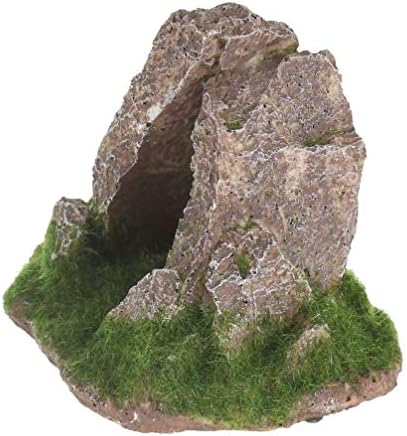 Pedra de resina emours para tanques de peixes Aquário Terrarium Faux Rock Cave Decorações de esconder