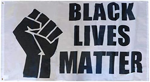 American Wholesale Superstore Black Lives Matter Fist White Premium 3x5 3'x5 'Tecido Poly Nylon 68D Bandal Banner
