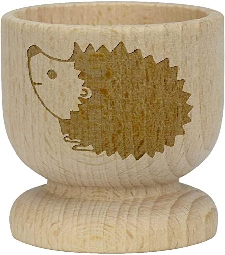 Azeeda 'Hedgehog' Cup de ovo de madeira
