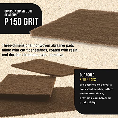 Dura-Gold Premium 6 x 9 ouro grosso e cinza Ultra Fine Pads