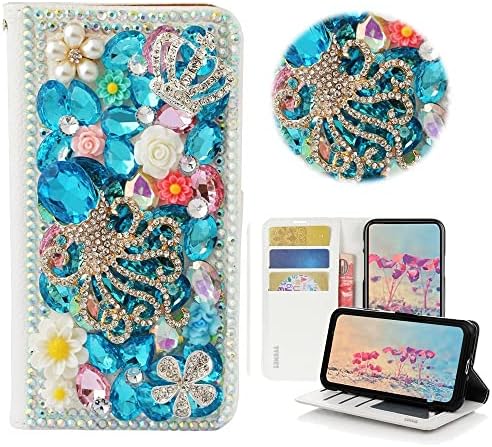 STENES BLING PALLET CHEP COMPATÍVEL COM SAMSUNG GALAXY S23 ULTRA - STILLISH - 3D Tampa de couro de polvo gemada em gemada com