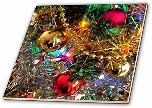 3Drose as cores da arte festiva de Natal - azulejos