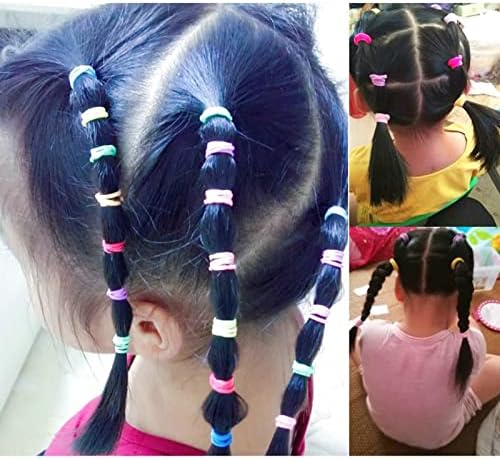 HHYGR 100pcs Baby Hair Laços, 10 cores Cotton Baby Bandless Bandless, mini suportes de rabo de cavalo elástico de