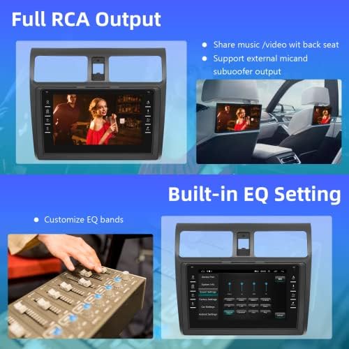 Rádio estéreo de carros Android de Podofo para Suzuki Swift 2005 2006 2007 2008 2009 2010,8 polegadas de tela sensível ao toque nas unidades GPS de navegação DASH com Mirror Link WiFi Bluetooth FM/RDS Backup Camera