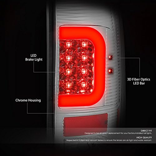 Emparelhar o farol de canto limpo do cromo+luz traseira de lente limpa de LED 3D compatível com o Ford Super Duty