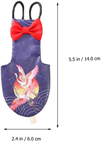 Abofan 3pcs Aves Roupas de moda amarrar fraldas de arco faz xixi portátil para com traje voador de pavio de vôo pássaro chinês