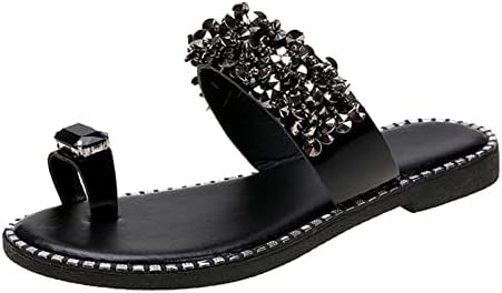 Para sandálias femininas, Slider Slips Slip Straps Selppers Fashion Crystal Summer Shoes Sliders On Shoes Sandálias Mulheres
