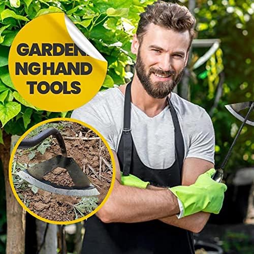 Aquecedor de cama All-Steel Hol Hand Hand Hoe endurecida Edger Weeder Pátio de ferramentas duráveis ​​e jardim 20 lb