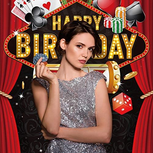 Decorações de festas de aniversário do tema do cassino Capa de porta do cassino Las Vegas Decorações de festa de aniversário