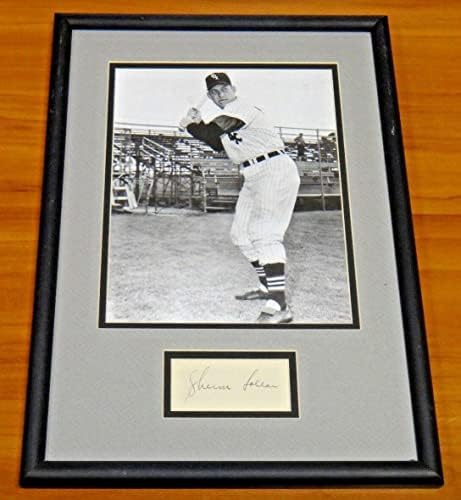 Sherm iollar emoldurado 3x5 Autograph and Photo Chicago White Sox - Fotos autografadas da MLB