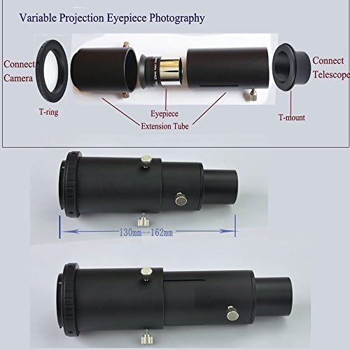 Kit de adaptadores de câmera de telescópio Gosky Deluxe compatível com Nikon SLR - para telescópio Prime Focus e fotografia de projeção ocular