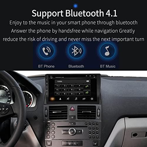 Para Mercedes-Benz-Radio C Classe W204 C200 C230 C250 C300 C350 2008 2009 2010 NTG4.0, CarPlay embutido Android Auto 1G RAM 32G ROM GPS Screen Touch Screen EZONETRONICS