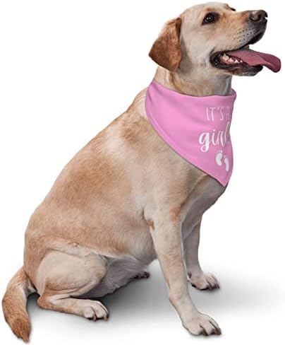 Vercosee é um garoto é uma garota de gênero de gênero/anúncio de bebê bandana, bandana de engajamento de cães, gênero revelando cã Bandana, gênero revelando cachorro bandana reversível, 2pack