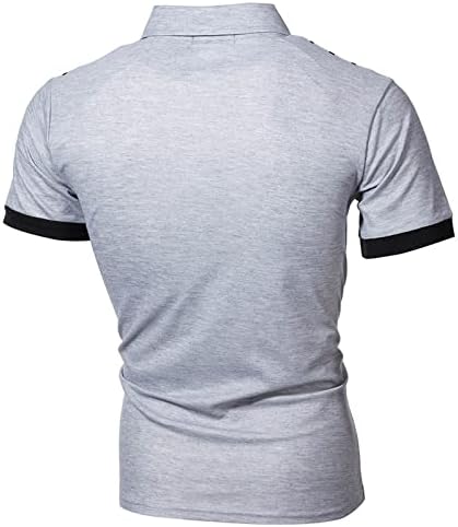 Camisa pólo clássica masculina, t-shirt de manga curta tops casuais leves de camisa de golfe de verão camisa de pólo
