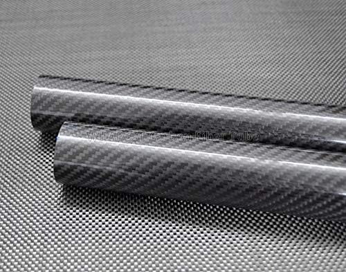 Tubo de fibra de carbono Whabest 3k od 44mm x ID 42mm x 500mm de rolagem de carbono/tubulação/tubo fosco/brilhante
