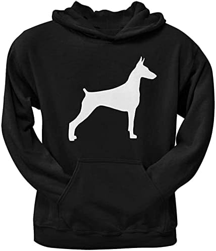 Doberman Pinscher Silhouette Black Adult Capuz