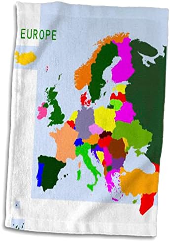 3drose Florene Decor II - Europa em cores vivas - toalhas