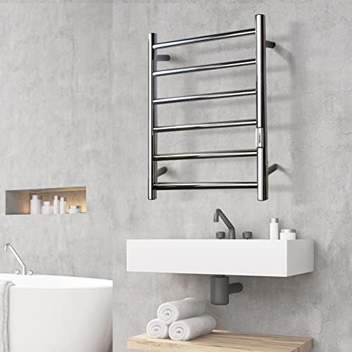 Rack de toalha aquecida de ESGT para banheiro aço inoxidável Toalha elétrica mais quente Montagem de parede Toalha aquecida de secagem
