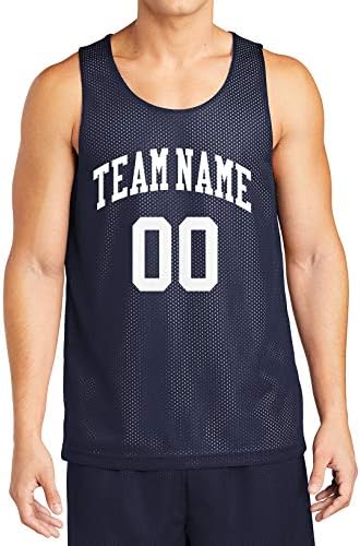 Jersey de basquete reversível personalizada - frente e traseira