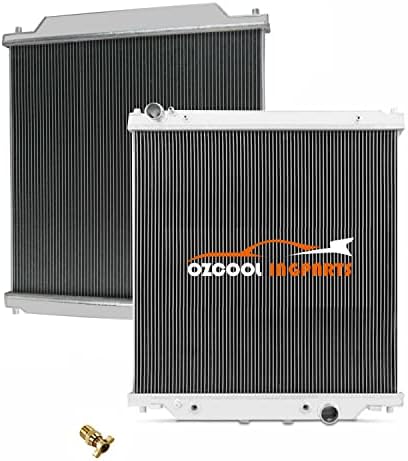 OzCoolingParts 6.0L Radador Turbo Diesel PowerStroke, núcleo de 3 linhas Todo o radiador de alumínio para 2003-2007 04 05 06 Ford F-250 F-350 F-450 F-550 F53