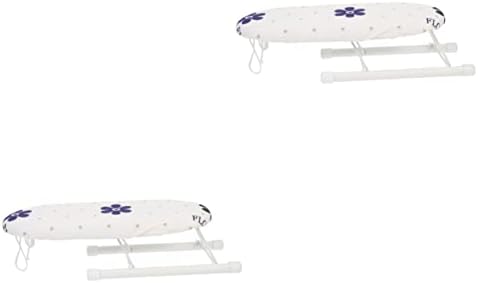 Holibanna 2pcs Manga dobrável Tabela de ferro Ferramentas domésticas Tabela de laptop Tabela de laptop de ferramenta de dobramento para acessórios para mesa de mesa Tubla de ferro tampa da moldura de ferro -maca de armação de pressão Tubo de aço de aço