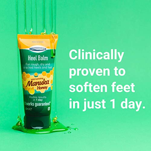 Dermatonics Manuka Hoel de mel e cotovelo hidratante e esfoliante creme para saltos secos e rachados | Tratamento de pés