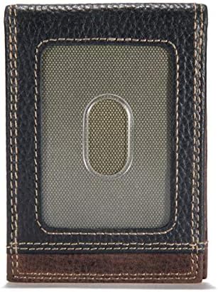 Carteiras de bolso dianteiro de Carhartt, tela durável ou carteira de couro com e sem dinheiro clipe