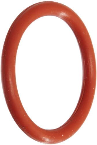 237 O-ring de silicone, durômetro 70A, vermelho, 3-3/8 ID, 3-5/8 OD, 1/8 Largura