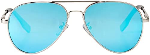 Óculos de sol Aviator polarizado Kursan para homens Men Metal Metal Metal Minfled Lens Sun Glasses Proteção UV 400 - 58mm